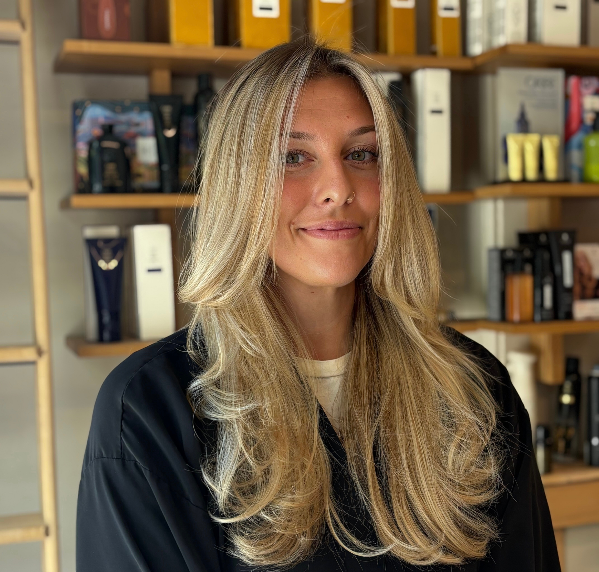 Long blonde with soft dimensional highlights — recent work by Marie