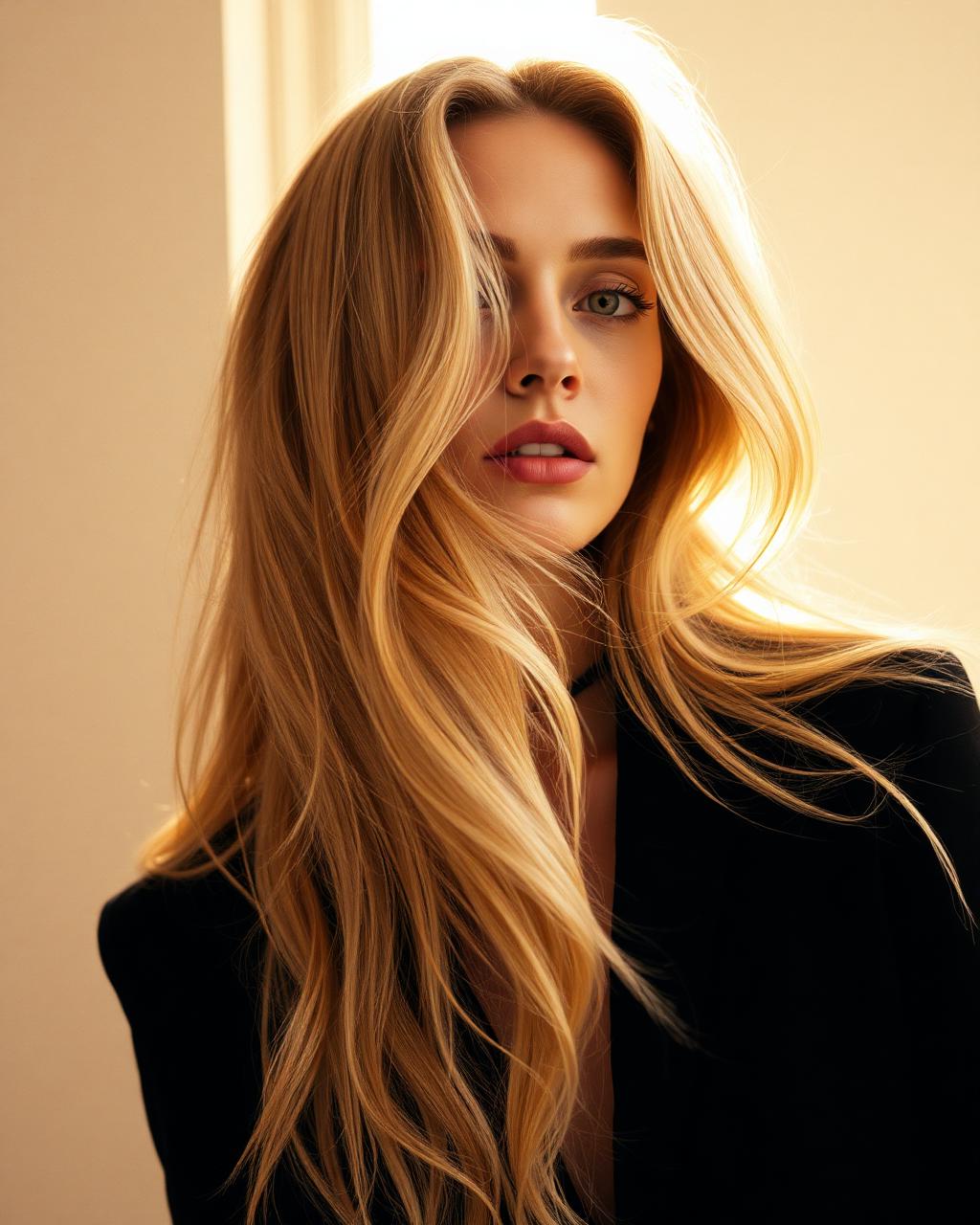 Dimensional blonde with face-framing balayage