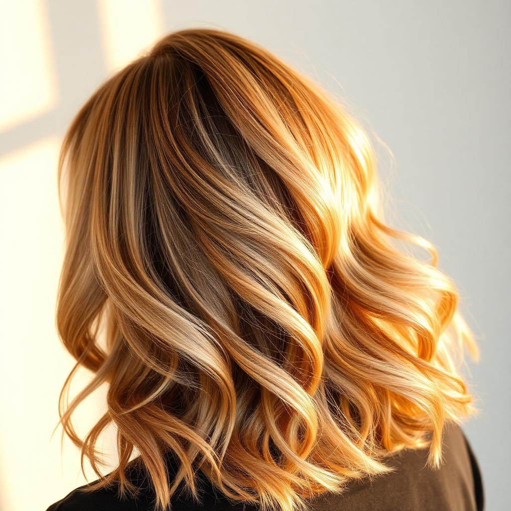 Honey blonde and caramel waves